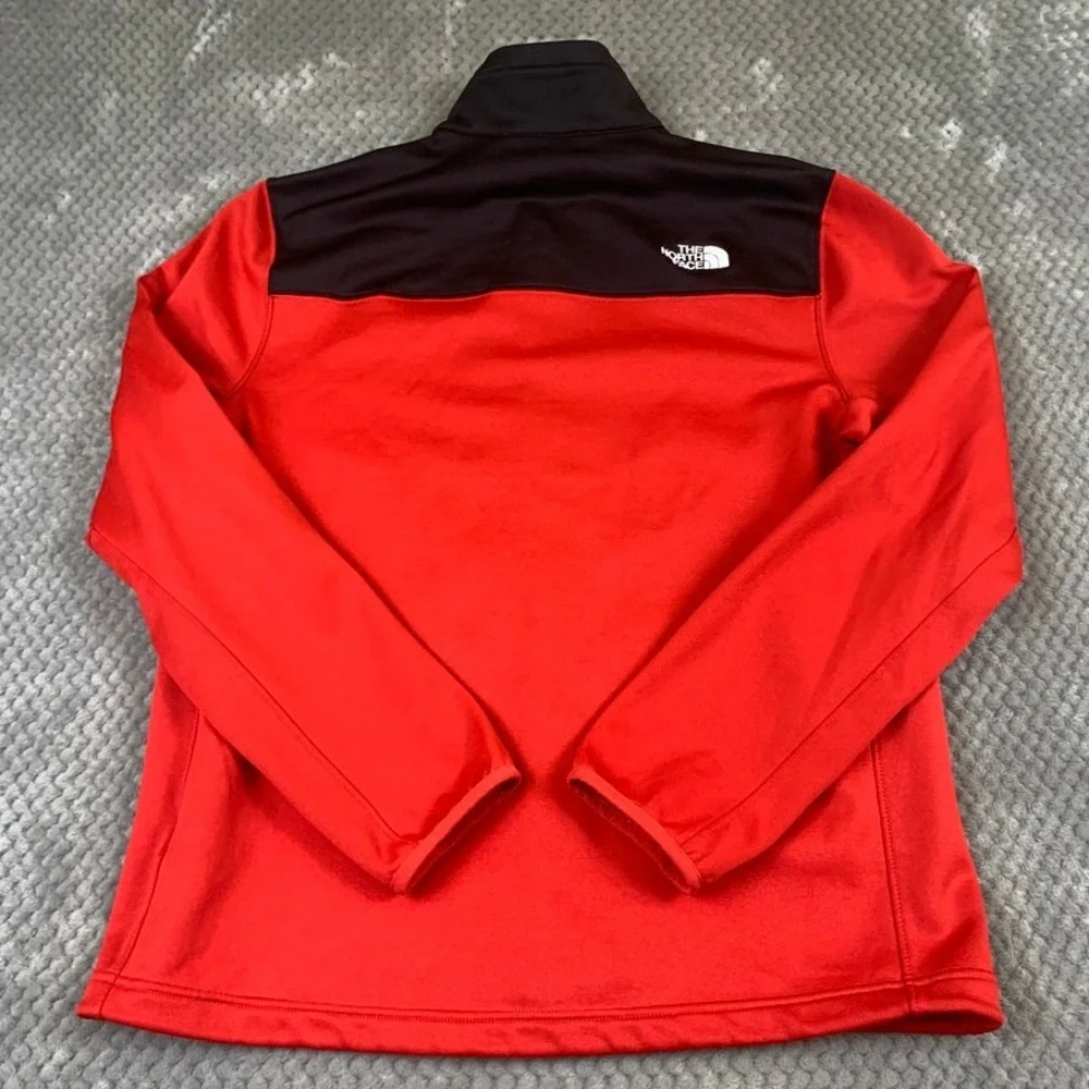 The North Face Mens Large Full Zip Performance Jacket Red Black NF0A4P8S